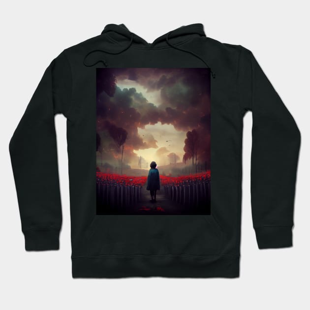 Girl Staring at the Sky - best selling Hoodie by bayamba